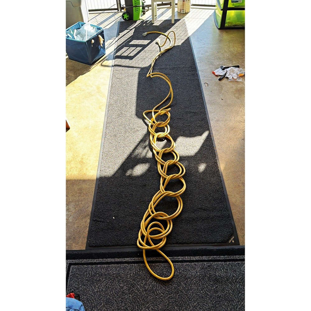 Heavy duty Yellow Extension Cord 50 foot Plug Type A 120V PVC Indoor/Outdoor